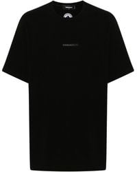 DSquared² - Rubberised-logo Cotton T-shirt - Lyst