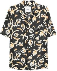 Nanushka - Floral-Print Short-Sleeve Shirt - Lyst