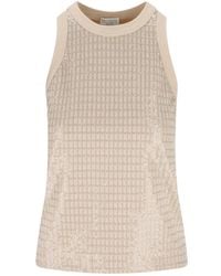 Brunello Cucinelli - Cotton Tank Top - Lyst
