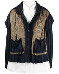 Maison Margiela - Paisley-Print Layered Poplin Shirt - Lyst