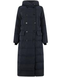 Moorer - Hooded Double-Breasted Coat - Lyst
