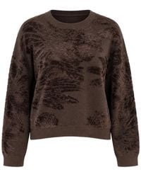 Kaos - Floral-Intarsia Dropped-Shoulder Sweater - Lyst