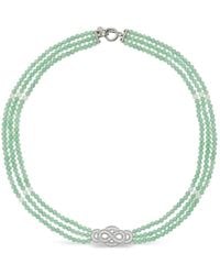 Shanghai Tang - Fortune Infinite Knot Jade Necklace - Lyst