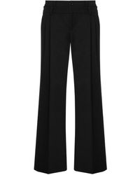 Moschino - Double-waistband Flared Trousers - Lyst