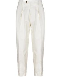 Berwich - Pleated Tapered Trousers - Lyst
