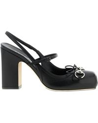 Gucci - 95 Mm Pumps Met Metalen Detail - Lyst