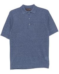 FILIPPO DE LAURENTIIS - Short-Sleeve Knitted Polo Shirt - Lyst