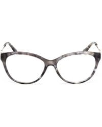 Guess - Cat-Eye Logo-Plaque Glasses - Lyst