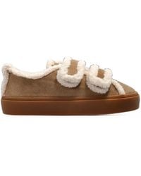 Inuikii - Shearling Low Touch-Strap Touch-Strap Sneakers - Lyst