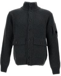 C.P. Company - Vest Met Hoge Hals En Zak - Lyst