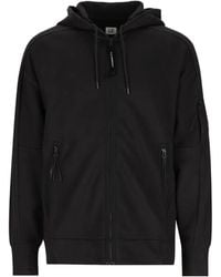 C.P. Company - Diagonal Raised Fleece Hooded Zip Lens Sweatshirt - Lyst