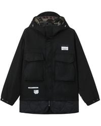 Musium Div. - Logo-Patch Parka Coat - Lyst