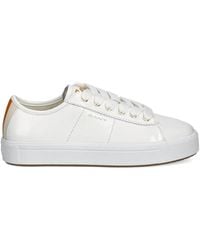 GANT - Zapatillas de piel con cordones - Lyst
