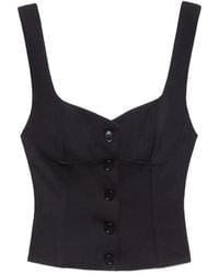 Aniye By - Dina Button-Up Bustier Top - Lyst