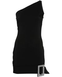 GIUSEPPE DI MORABITO - Belted Crepe Mini Dress - Lyst