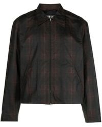 Our Legacy - Check-print Cotton Shirt Jacket - Lyst
