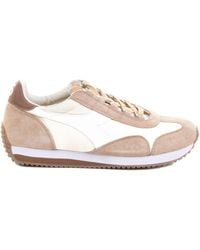 Diadora - Lace-Up Panelled Suede Sneakers - Lyst