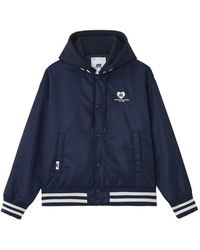 Chocoolate - Logo-Print Hooded Bomber Jacket - Lyst