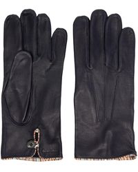 Paul Smith - Signature Stripe-trimmed Leather Gloves - Lyst