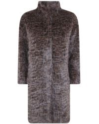 Betta Corradi - Leopard-Print Faux-Fur Coat - Lyst