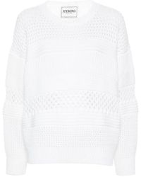 Iceberg - Chunky-Knit Cotton Blend Jumper - Lyst