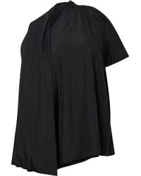 Pushbutton - Draped Short-Sleeve Top - Lyst
