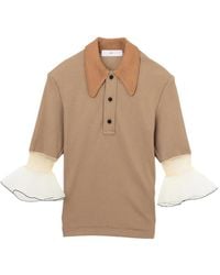 Toga - Polo À Manches Volantées - Lyst