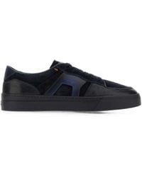 Santoni - Baskets À Empiècements En Daim - Lyst