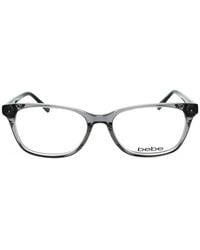 Bebe - Floral-Print Rectangle-Frame Glasses - Lyst
