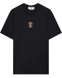 MSGM - T-Shirt À Imprimé Graphique - Lyst