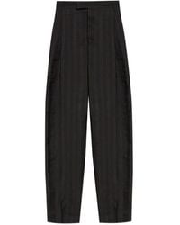 Ferragamo - Striped-Pattern Trousers - Lyst