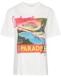 ALÉMAIS - Coral Bay Cotton T-shirt - Lyst