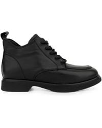 Linda Baumann - Lace-Up Side-Zip Ankle Boots - Lyst
