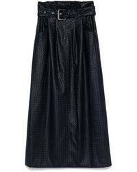 ROTATE BIRGER CHRISTENSEN - Midi Paper Waist' Skirt - Lyst