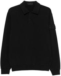Stone Island - Button-Up Logo-Patch Polo Shirt - Lyst