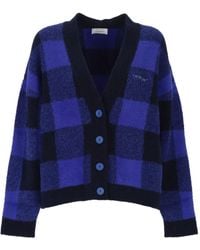 Off-White c/o Virgil Abloh - チェック ウール カーディガン - Lyst