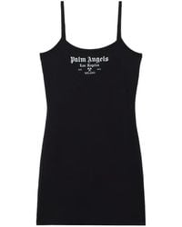 Palm Angels - Milan La Logo-Detail Mini Dress - Lyst