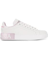 Dolce & Gabbana - Sneakers Portofino Calfskin - Lyst