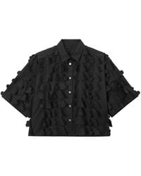 Enfold - Cloud-Applique Short-Sleeve Shirt - Lyst