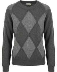Peserico - Pull À Losanges Et Sequins - Lyst