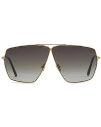Tom Ford - Stella Geometric-Frame Sunglasses - Lyst