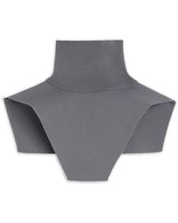 Jil Sander - Ribbed High-Neck Plastron - Lyst