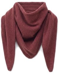 Not Shy - Éléonore Fine-Knit Triangular Scarf - Lyst
