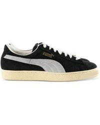 PUMA - Suede Logo-Print Sneakers - Lyst