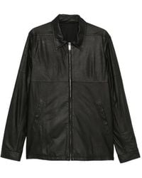 Rick Owens - Leather Zip-Up Jacket - Lyst