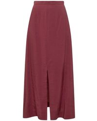 LE SULLY STUDIO - Falda Larga Con Abertura - Lyst