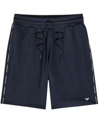 Emporio Armani - Logo-Detail Loungewear Shorts - Lyst