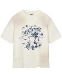 ROUGH - Fieldwork Graphic Print T-Shirt - Lyst
