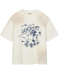 ROUGH - Fieldwork Graphic Print T-Shirt - Lyst