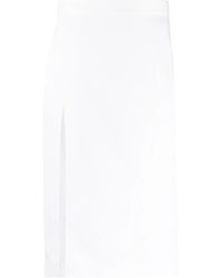 DSquared² - Slit-Detail High-Waisted Skirt - Lyst